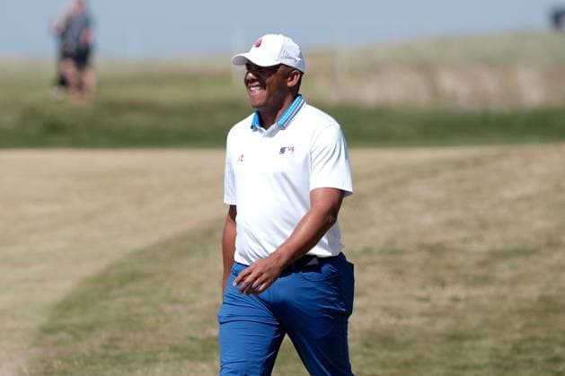 UK: The Genesis Scottish Open at The Renaissance Club, North Berwick, Scotland on 12 July 2025: Pictured: Jhonattan Vegas (Venezuela) on the 16th fairway during the third round of the Genesis Scottish Open 2025 at The Renaissance Club, North Berwick, Scotland North Berwick The Renaissance Club Scotland Copyright: xAlexxToddx