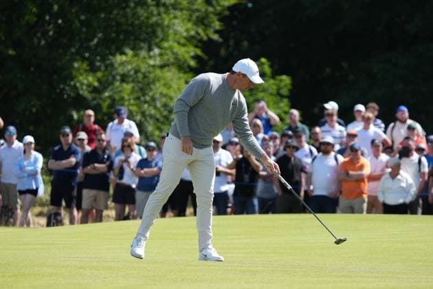 Rory McIlroy (NIR) on the 1st green during the 3rd Round of the Genesis Scottish Open Golf Championship. Genesis Scottish Open, Day 3, Golf, Renaissance Club, North Berwick, Scotland, UK - 12 Jul 2025North Berwick Scotland United Kingdom EDITORIAL USE ONLY No use with unauthorised audio, video, data, fixture lists, club league logos or live services. Online in-match use limited to 120 images, no video emulation. No use in betting, games or single club league player publications. Copyright: xStuartxWallace Shutterstockx 15393029eo