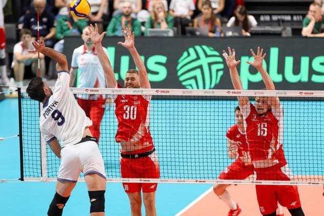 OLSZTYN 12.07.2025 SIATKOWKA MIEDZYNARODOWY MECZ TOWARZYSKI POLSKA - IRAN - - - FRIENDLY INTERNATIONAL VOLLEYBALL MATCH: POLAND - IRAN NZ PORIYA HOSSEIN KHANZADEH FIROUZJAH BARTLOMIEJ BOLADZ JAKUB KOCHANOWSKI FOT. MACIEJ GILEWSKI 400mm.pl NEWSPIX.PL --- newspix.pl 
