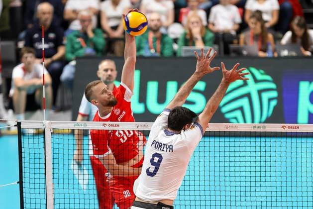 OLSZTYN 12.07.2025 SIATKOWKA MIEDZYNARODOWY MECZ TOWARZYSKI POLSKA - IRAN - - - FRIENDLY INTERNATIONAL VOLLEYBALL MATCH: POLAND - IRAN NZ BARTLOMIEJ BOLADZ PORIYA HOSSEIN KHANZADEH FIROUZJAH FOT. MACIEJ GILEWSKI 400mm.pl NEWSPIX.PL --- newspix.pl 