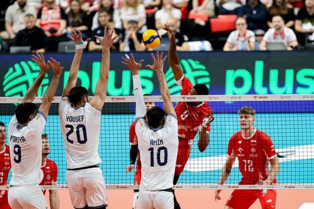 OLSZTYN 12.07.2025 SIATKOWKA MIEDZYNARODOWY MECZ TOWARZYSKI POLSKA - IRAN - - - FRIENDLY INTERNATIONAL VOLLEYBALL MATCH: POLAND - IRAN NZ PORIYA HOSSEIN KHANZADEH FIROUZJAH YOUSEF KAZEMI POSHTPARI AMIN ESMAEILNEZHAD WILFREDO LEON FOT. MACIEJ GILEWSKI 400mm.pl NEWSPIX.PL --- newspix.pl 