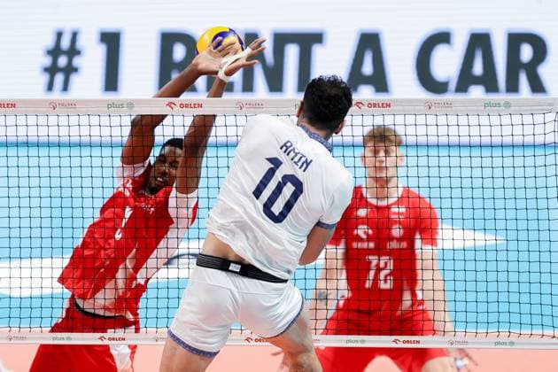 OLSZTYN 12.07.2025 SIATKOWKA MIEDZYNARODOWY MECZ TOWARZYSKI POLSKA - IRAN - - - FRIENDLY INTERNATIONAL VOLLEYBALL MATCH: POLAND - IRAN NZ WILFREDO LEON AMIN ESMAEILNEZHAD FOT. MACIEJ GILEWSKI 400mm.pl NEWSPIX.PL --- newspix.pl 