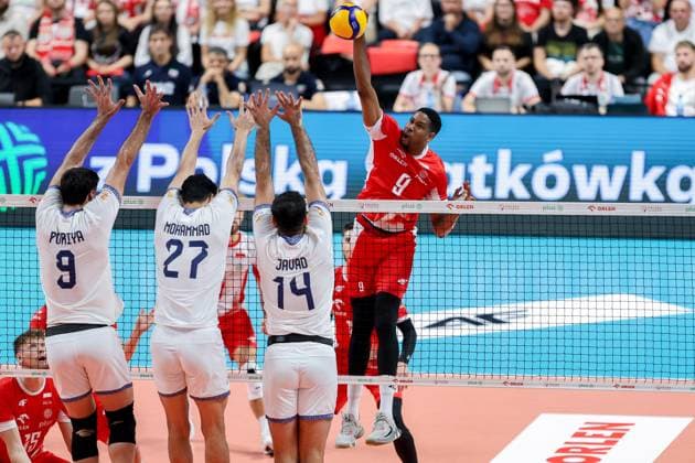 OLSZTYN 12.07.2025 SIATKOWKA MIEDZYNARODOWY MECZ TOWARZYSKI POLSKA - IRAN - - - FRIENDLY INTERNATIONAL VOLLEYBALL MATCH: POLAND - IRAN NZ PORIYA HOSSEIN KHANZADEH FIROUZJAH MOHAMMAD VALIZADEH JAVAD KARIMISOUCHELMAEI WILFREDO LEON FOT. MACIEJ GILEWSKI 400mm.pl NEWSPIX.PL --- newspix.pl 