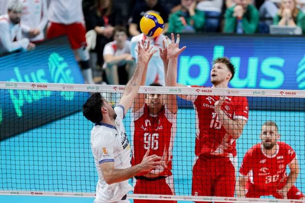 OLSZTYN 12.07.2025 SIATKOWKA MIEDZYNARODOWY MECZ TOWARZYSKI POLSKA - IRAN - - - FRIENDLY INTERNATIONAL VOLLEYBALL MATCH: POLAND - IRAN NZ JAN FIRLEJ JAKUB KOCHANOWSKI FOT. MACIEJ GILEWSKI 400mm.pl NEWSPIX.PL --- newspix.pl 