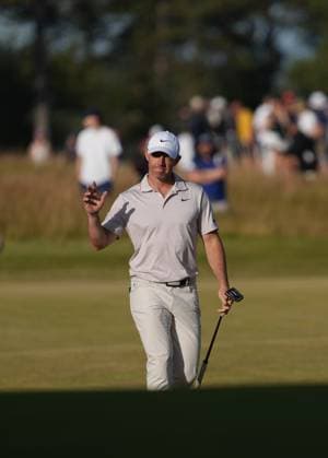 Rory McIlroy (NIR) waves to the crowd as he walks to the 18th green during the 3rd Round of the Genesis Scottish Open Golf Championship. Genesis Scottish Open, Day 3, Golf, Renaissance Club, North Berwick, Scotland, UK - 12 Jul 2025North Berwick Scotland United Kingdom EDITORIAL USE ONLY No use with unauthorised audio, video, data, fixture lists, club league logos or live services. Online in-match use limited to 120 images, no video emulation. No use in betting, games or single club league player publications. Copyright: xStuartxWallace Shutterstockx 15393029gh