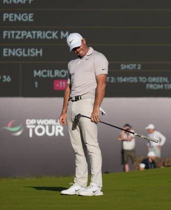 Rory McIlroy (NIR) misses a birdie putt on the 18th green during the 3rd Round of the Genesis Scottish Open Golf Championship. Genesis Scottish Open, Day 3, Golf, Renaissance Club, North Berwick, Scotland, UK - 12 Jul 2025North Berwick Scotland United Kingdom EDITORIAL USE ONLY No use with unauthorised audio, video, data, fixture lists, club league logos or live services. Online in-match use limited to 120 images, no video emulation. No use in betting, games or single club league player publications. Copyright: xStuartxWallace Shutterstockx 15393029gt