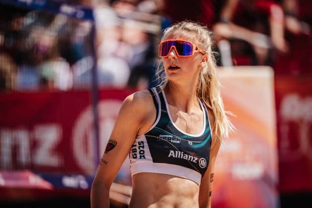 Beach volleyball women Allianz German Beach Tour 2025 Tourstop Munich 12 07 2025 Nele Barber Munich Central University Sports Munich Bavaria Germany