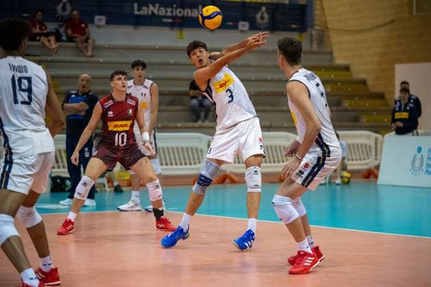 VOLLEY - Evento - Men s U22 European Championship, EM, Europameisterschaft Qualification Tournament - Italy vs Ukraine ZLATANOV Manuel during the challenge between the national teams of Ukraine and Italy, valid for the qualification for the European CEV U22 2026 during Men s U22 European Championship Qualification Tournament - Italy vs Ukraine, Events in Cisterna Latina, Italy, July 12 2025 Cisterna Latina Italy  Copyright: xIPAxSport ABACAx