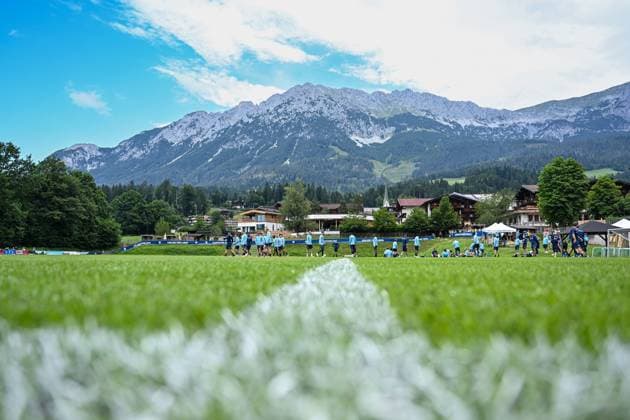 13 07 2025, Football, Season 2025 2026, 2 Bundesliga, Preparation, VfL Bochum summer training camp in Scheffau am Wilden Kaiser, Day 2, Overview training ground, xRHR FOTO YYx Copyright: RHR-FOTOx RHR-FOTO YY