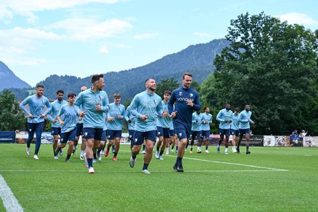 13 07 2025, Football, Season 2025 2026, 2 Bundesliga, Preparation, VfL Bochum summer training camp in Scheffau am Wilden Kaiser, Day 2, Felix Passlack VfL Bochum 1848 , Maximilian Wittek VfL Bochum 1848 , xRHR PHOTO YYx Copyright: RHR-FOTOx RHR-FOTO YY