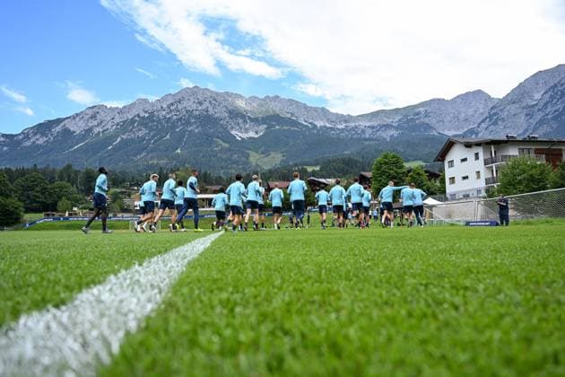 13 07 2025, Football, Season 2025 2026, 2 Bundesliga, Preparation, VfL Bochum summer training camp in Scheffau am Wilden Kaiser, Day 2, Overview training ground, xRHR FOTO YYx Copyright: RHR-FOTOx RHR-FOTO YY
