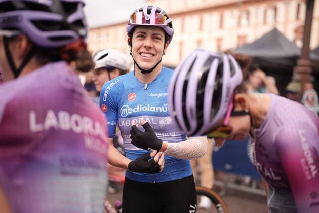 Usoa Ostolaza during the 8th stage of the Giro d™Italia Women, from ForlÃ¬ to Imola (Autodromo Enzo e Dino Ferrari), Italy Sunday, July 13, 2025. - cycling .  Copyright: xMarcoxAlpozzi LaPressex