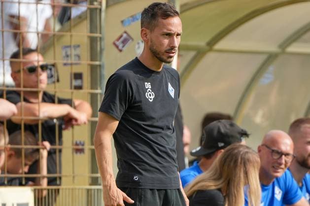 Football Test Match, VfR Mannheim SV Waldhof Mannheim on 12 07 2025 in Mannheim Rhein Neckar Stadium , Germany, Season 2025 2026 In Focus Dominik Glawogger Head Coach SVWM Mannheim Rhein Neckar Stadium Germany Copyright: xChristophxKinzingerx