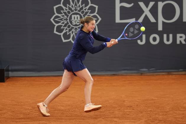 GER, Hamburg, xFSx, ATP250 Womens Tennis Tournament MSC Hamburg Ladies Open 2025, 13 07 2025 Valentina Steiner GER vs Renata Jamrichova SVK Valentina Steiner GER plays a backhand Copyright: HMBxMedia FernandoxSoares