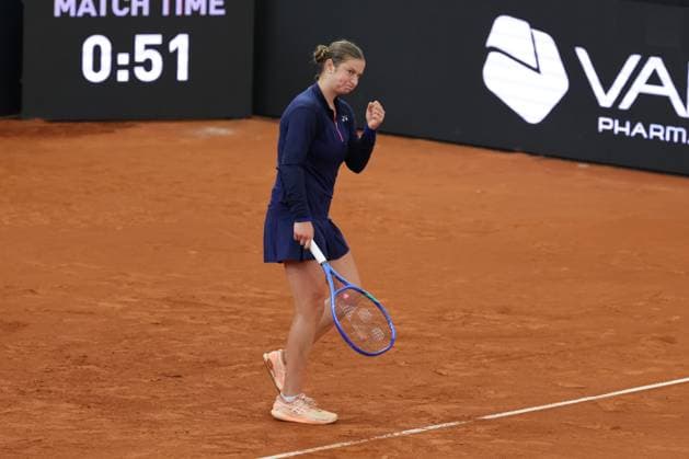 GER, Hamburg, xFSx, ATP250 Womens Tennis Tournament MSC Hamburg Ladies Open 2025, 13 07 2025 Valentina Steiner GER vs Renata Jamrichova SVK v l , Valentina Steiner GER Winner fist, jubilation Copyright: HMBxMedia FernandoxSoares