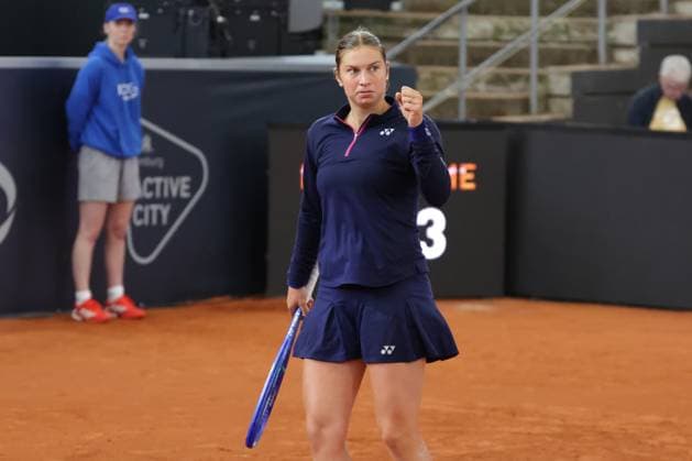 GER, Hamburg, xFSx, ATP250 Womens Tennis Tournament MSC Hamburg Ladies Open 2025, 13 07 2025 Valentina Steiner GER vs Renata Jamrichova SVK v l , Valentina Steiner GER Winner fist, jubilation Copyright: HMBxMedia FernandoxSoares
