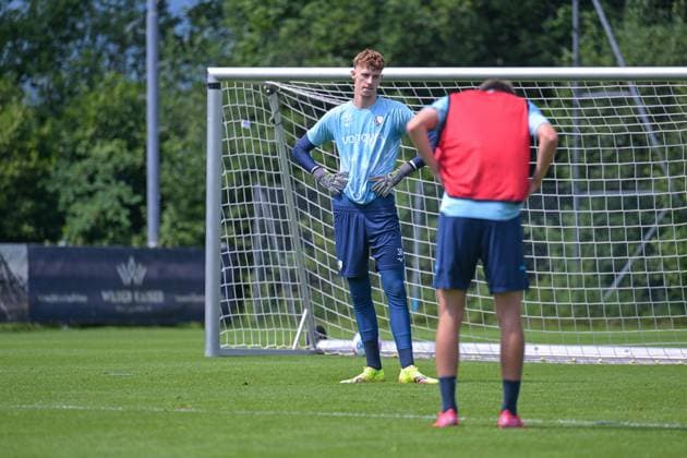13 07 2025, Football, Season 2025 2026, 2 Bundesliga, Preparation, VfL Bochum summer training camp in Scheffau am Wilden Kaiser, Day 2, Goalkeeper Hugo Rolleke VfL Bochum 1848 xRHR PHOTO YYx Copyright: RHR-FOTOx RHR-FOTO YY