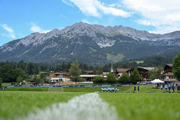 13 07 2025, Football, Season 2025 2026, 2 Bundesliga, Preparation, VfL Bochum summer training camp in Scheffau am Wilden Kaiser, Day 2, Overview training ground, xRHR FOTO YYx Copyright: RHR-FOTOx RHR-FOTO YY