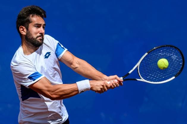 250720 Viktor Durasovic of Norway during the qualifier tennis match at Nordea Open on July 20, 2025 in Bastad Photo Mathilda Schuler BILDBYRAN kod MA MA0845 tennis atp 250 nordea open bbeng kval norge norway  Copyright: MATHILDAxSCHULER BB250720MA020
