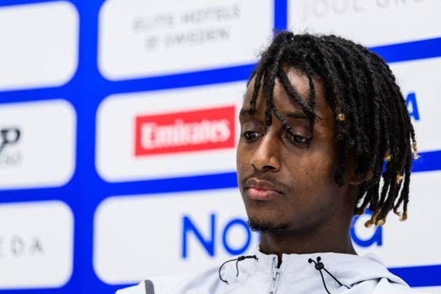 250713 Mikael Ymer of Sweden during a press conference at Nordea Open on July 13, 2025 in Bastad Photo Mathilda Schuler BILDBYRAN kod MA MA0845 tennis atp 250 nordea open bbeng kval  Copyright: MATHILDAxSCHULER BB250713MA001