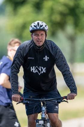 Florian Kohfeldt SV Darmstadt 98, coach on his way to training by bike, SV Darmstadt 98, football, 2 Bundesliga, training camp, 4 day, 13 07 2025 SV Darmstadt 98, football, 2 Bundesliga, training camp, 4 day, 13 07 2025 Bad Wörishofen Copyright: xEibner-Pressefoto FlorianxWiegandx EP_FWD