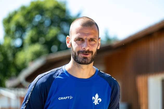 Aleksandar Vukotic SV Darmstadt 98, 20 in interview, SV Darmstadt 98, football, 2 Bundesliga, training camp, 4 day, 13 07 2025 SV Darmstadt 98, football, 2 Bundesliga, training camp, 4 day, 13 07 2025 Bad Wörishofen Copyright: xEibner-Pressefoto FlorianxWiegandx EP_FWD