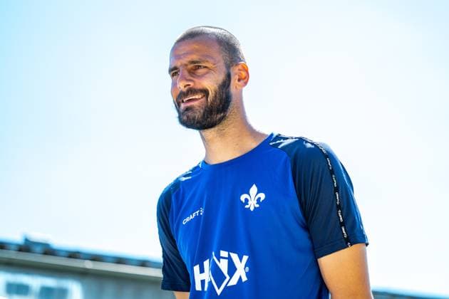Aleksandar Vukotic SV Darmstadt 98, 20 in interview, SV Darmstadt 98, football, 2 Bundesliga, training camp, 4 day, 13 07 2025 SV Darmstadt 98, football, 2 Bundesliga, training camp, 4 day, 13 07 2025 Bad Wörishofen Copyright: xEibner-Pressefoto FlorianxWiegandx EP_FWD