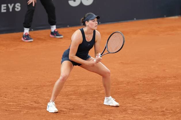GER, Hamburg, xFSx, ATP250 Womens Tennis Tournament Qualifying Round , MSC Hamburg Ladies Open 2025, 13 07 2025 Carlota Martinez Cirez ESP , Anna Petkovic GER v l , Anna Petkovic GER Copyright: HMBxMedia FernandoxSoares