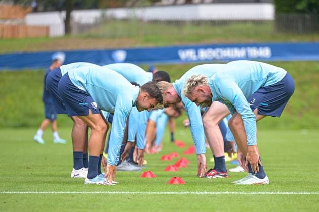 13 07 2025, Football, Season 2025 2026, 2 Bundesliga, Preparation, VfL Bochum summer training camp in Scheffau am Wilden Kaiser, Day 2, Romario Rösch VfL Bochum 1848 , Philipp Strompf VfL Bochum 1848 xRHR PHOTO YYx Copyright: RHR-FOTOx RHR-FOTO YY