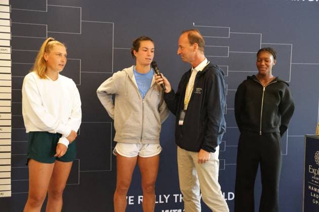 GER, Hamburg, xFSx, ATP250 Womens Tennis Tournament , MSC Hamburg Ladies Open Draw 2025, 13 07 2025 v l , Nastasja Schunk GER , Lois Boisson FRA , Noma Noha Akugue GER Copyright: HMBxMedia FernandoxSoares
