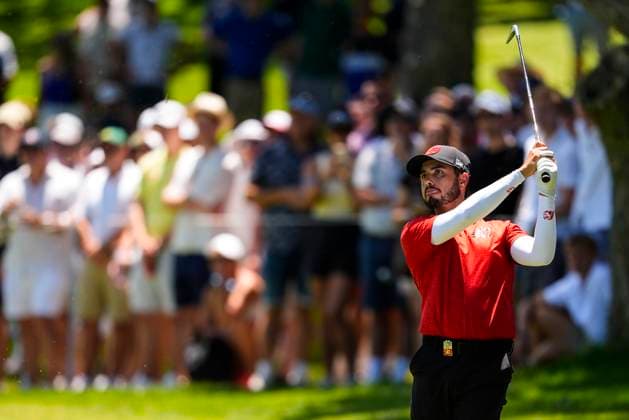 July 13, 2025, Cadiz, Cadiz, SPAIN: Abraham Ancer of Fireball team in action during the final round of the LIV Golf Andalucia at Golf Club Royal of Valderrama on July 13, 2025 in Cadiz, Spain. Cadiz SPAIN - ZUMAa181 20250713_zaa_a181_005 Copyright: xJoaquinxCorcherox