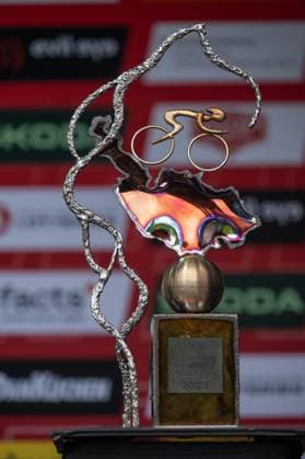 CYCLING - Tour of Austria 2025 FELDKIRCH,AUSTRIA,13.JUL.25 - CYCLING - Tour of Austria, stage 5, Feldkirch - Feldkirch. Image shows the trophy for the overall winner.  GEPAxpictures xOliverxLerch