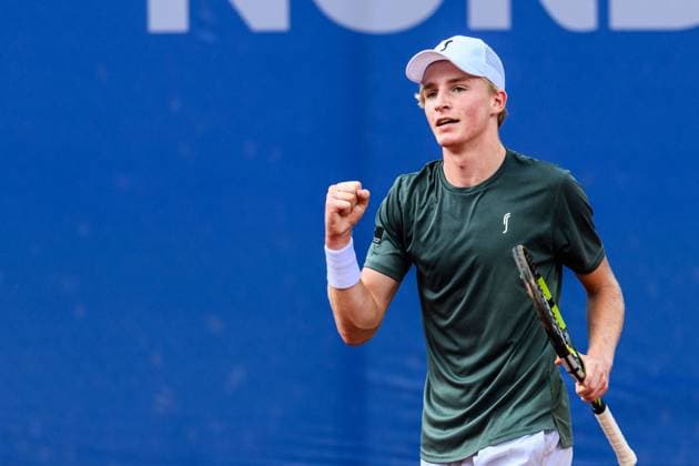 250713 Ludvig Fredrik Hede of Sweden during the qualifier tennis match at Nordea Open on July 13, 2025 in Bastad Photo Mathilda Schuler BILDBYRAN kod MA MA0845 tennis atp 250 nordea open bbeng kval sweden sverige  Copyright: MATHILDAxSCHULER BB250713MA030