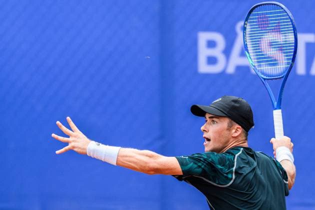 250713 Vilius Guavas of Lithuania during the qualifier tennis match at Nordea Open on July 13, 2025 in Bastad Photo Mathilda Schuler BILDBYRAN kod MA MA0845 tennis atp 250 nordea open bbeng kval  Copyright: MATHILDAxSCHULER BB250713MA036
