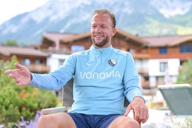 13 07 2025, Football, Season 2025 2026, 2 Bundesliga, Preparation, VfL Bochum summer training camp in Scheffau am Wilden Kaiser, Interview with Kevin Vogt VfL Bochum 1848 xRHR PHOTO YYx Copyright: RHR-FOTOx RHR-FOTO YY