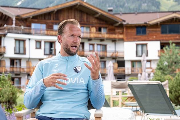 13 07 2025, Football, Season 2025 2026, 2 Bundesliga, Preparation, VfL Bochum summer training camp in Scheffau am Wilden Kaiser, Interview with Kevin Vogt VfL Bochum 1848 xRHR PHOTO YYx Copyright: RHR-FOTOx RHR-FOTO YY