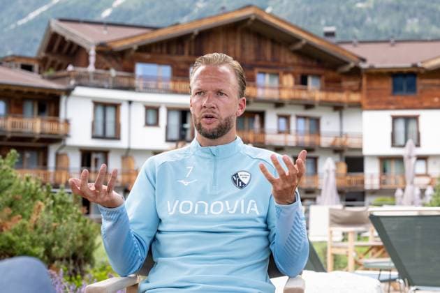 13 07 2025, Football, Season 2025 2026, 2 Bundesliga, Preparation, VfL Bochum summer training camp in Scheffau am Wilden Kaiser, Interview with Kevin Vogt VfL Bochum 1848 xRHR PHOTO YYx Copyright: RHR-FOTOx RHR-FOTO YY