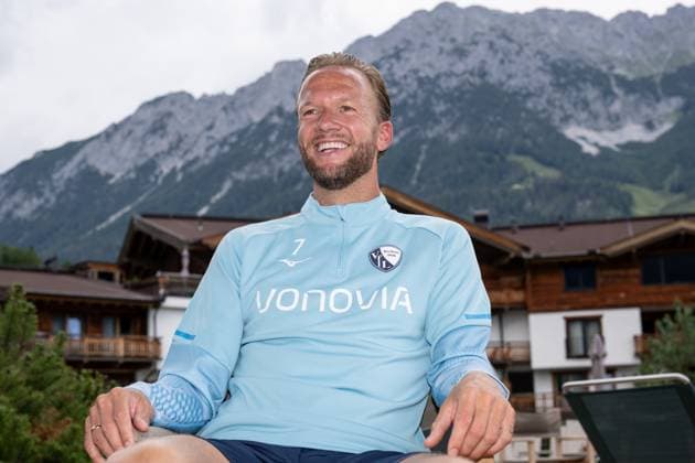 13 07 2025, Football, Season 2025 2026, 2 Bundesliga, Preparation, VfL Bochum summer training camp in Scheffau am Wilden Kaiser, Interview with Kevin Vogt VfL Bochum 1848 xRHR PHOTO YYx Copyright: RHR-FOTOx RHR-FOTO YY