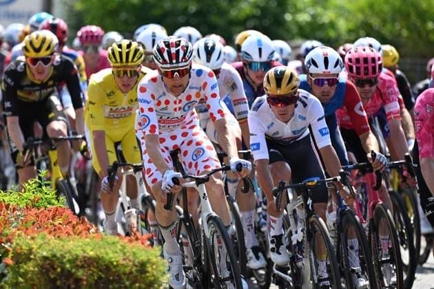 Tour de France 2025 Stage 9 CHATEAUROUX, FRANCE - JULY 13 : Wellens Tim (BEL) of UAE Team Emirates, Merlier Tim (BEL) of Soudal Quick-Step, Evenepoel Remco (BEL) of Soudal Quick-Step during stage 9 of the 112th edition of Tour de France an UCI World Tour 2.UWT cycling road race stage for Men Elite of 170 km with start in Chinon and finish in Chateauroux on July 13, 2025 in Chateauroux, France, 13 07 2025 ( Motordriver Kenny Verfaillie - Chateauroux France  Copyright: xPetexGodingx