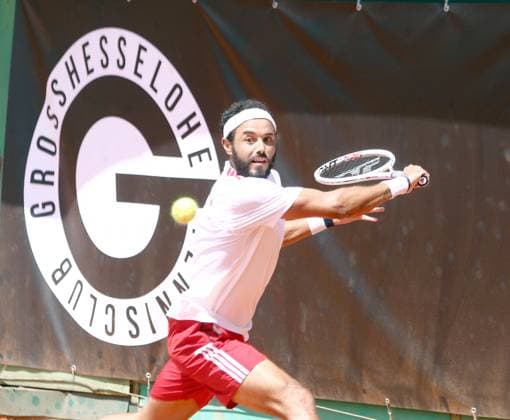 Laurent LOKOLI Koeln , He Tennis Bundesliga, TC Grosshesselohe vs Koelner HTC 13 07 25, Pullach, Matchday 3 Copyright: WolfgangxFehrmann