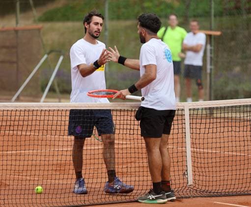 Tennis 2 Bundesliga Wiesbadener THC TLZ Espenhain 13 07 25, Defeat for Zanellato, Nicolas BRA WTHC against Casanova, Hernan ARG Espenhain ,