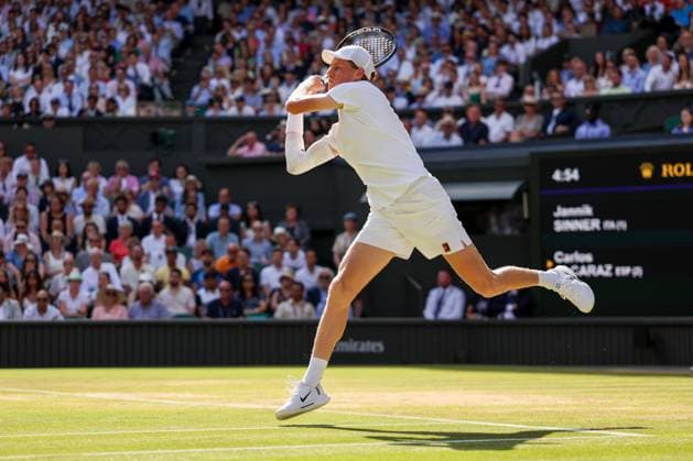 Jannik Sinner during the Gentlemen s Singles final Wimbledon Tennis Championships, Day 14, The All England Lawn Tennis and Croquet Club, London, UK - 13 Jul 2025London The All England Lawn Tennis and United Kingdom  Copyright: xEllaxLing Shutterstockx 15392298j