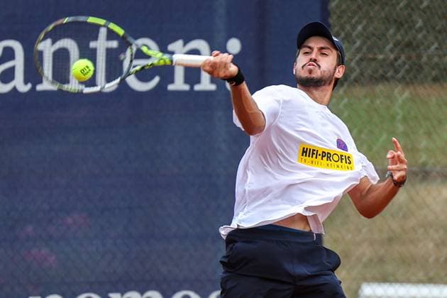 Tennis 2 Bundesliga Wiesbadener THC TLZ Espenhain 13 07 25, Zanellato, Nicolas BRA WTHC ,