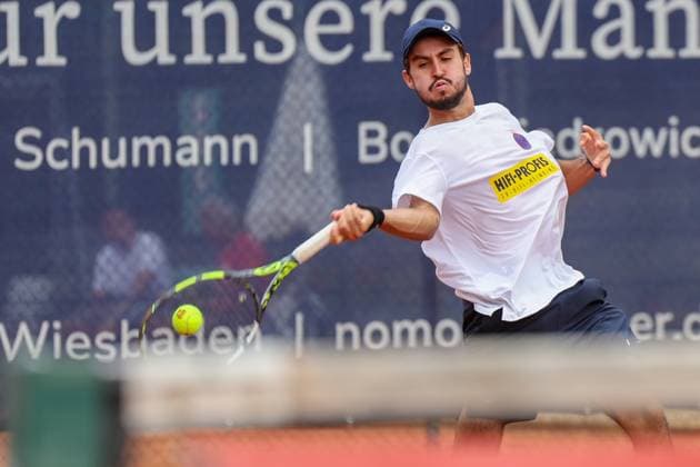 Tennis 2 Bundesliga Wiesbadener THC TLZ Espenhain 13 07 25, Zanellato, Nicolas BRA WTHC ,