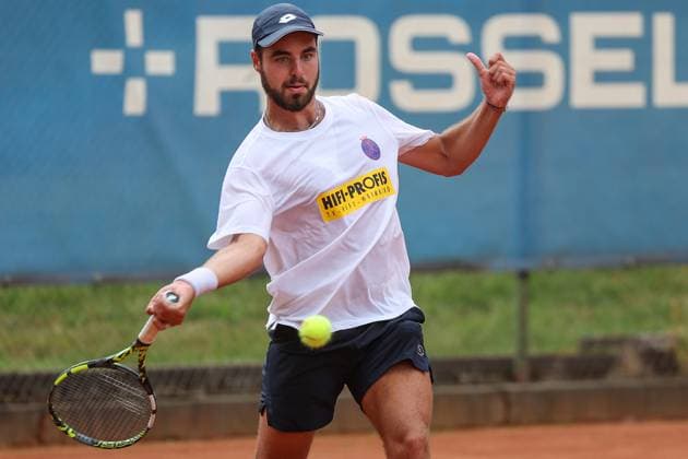 Tennis 2 Bundesliga Wiesbadener THC TLZ Espenhain 13 07 25, Popovic, Stefan SRB WTHC ,