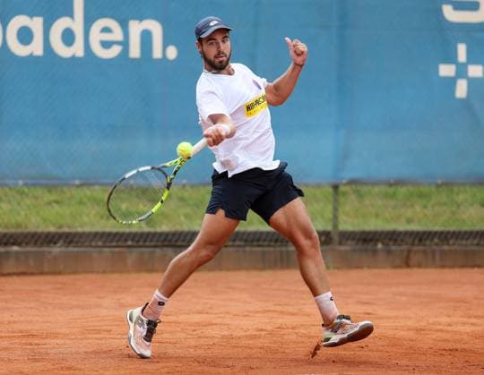 Tennis 2 Bundesliga Wiesbadener THC TLZ Espenhain 13 07 25, Popovic, Stefan SRB WTHC ,