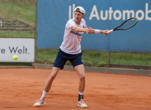 Tennis 2 Bundesliga Wiesbadener THC TLZ Espenhain 13 07 25, Brouwer, Gijs NED Espenhain ,