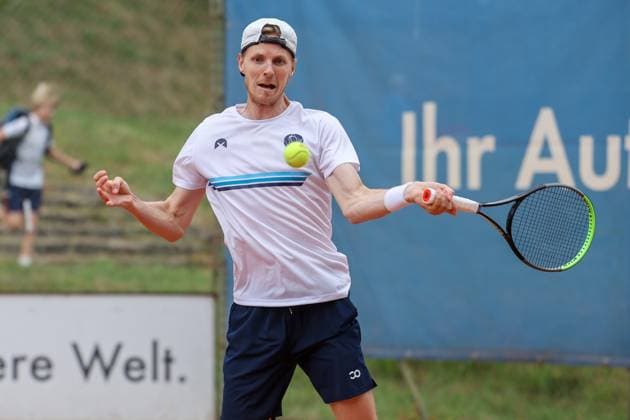 Tennis 2 Bundesliga Wiesbadener THC TLZ Espenhain 13 07 25, Brouwer, Gijs NED Espenhain ,