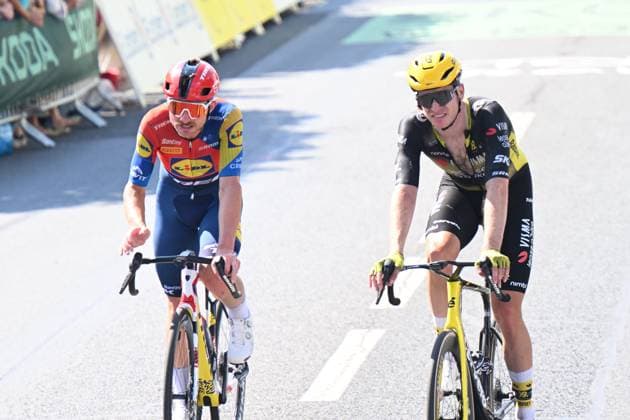 13-07-2025 Tour De France; Tappa 09 Chinon - Chateauroux; 2025, Lidl - Trek; 2025, Visma - Lease A Bike; Consonni, Simone; Affini, Edoardo; Chateauroux; 