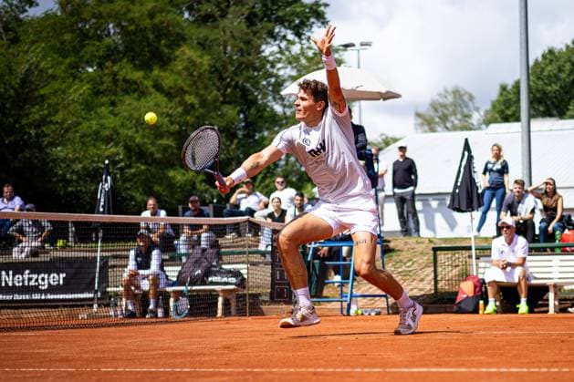 Masur, Daniel GER TC SCC Berlin , 2 Bundesliga Nord Herren TC SCC Berlin vs TC 1899 Blau Weiss, Berlin, TC SCC Berlin, 13 07 2025, Copyright: xClaudioxGärtnerx